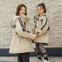 Concoat childrens clothing girls down clothes new foreign air thickened baby with a child down to serve boy