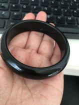 Hetian jade bracelet Xinjiang jade ink Jade Korean version of womens black mutton Jade natural A delivery certificate