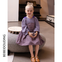Bei Bei Ding original girl Autumn dress 2021 childrens foreign style princess dress tide childrens clothing girl spring and autumn
