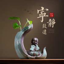 Creative ceramic hydroponic small flower ornaments office living room porch home indoor vase flower pot ornaments
