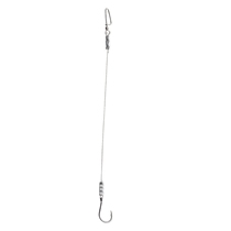 Pomfret hook tied finished sub-line single hook steel wire hook anti-winding steel wire Iseini has barbed sea fishing red Pomfret