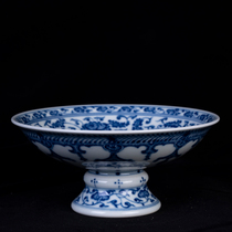 Confluent firewood kiln high-footed zhilotus fruit plate