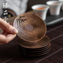 Zhen Pongtang Alloy Tea Cup Cushion Cup Toround Tea Mat Pint Tea Cup Tea Toting Home Utilita Tea Accessories