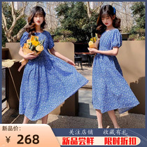 2022 New South Korea Girls Summer Dress Dress With Big Child Crummy Princess Dresses Dresses Long sweet Breeze Skirts