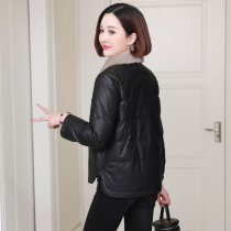 zqqz leather down jacket women short 2020 winter New Fashion mink wool collar sheep leather jacket jacket 2018
