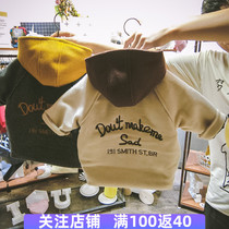 Thick tide childrens clothing 2019 new winter mens coat childrens baby woolen coat long cotton-padded clothes girls