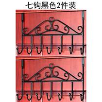 post-door rear hook bedroom with creative door rear iron art thickened house door hanging hanger door containing European-style nail-free hanging rack