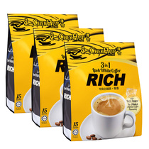 Malaysia imported Rich Zehe Ipoh white coffee powder ultra-strong instant coffee three-in-one 600g * 3 bags