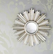 European carved mirror Entrance mirror Dining mirror Sun decorative mirror Living room sofa background wall hanging mirror mirror custom made