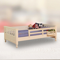 This house solid wood American-style childrens bed with guardrail detachable boy and elderly single bed 1 2 ivory white sofa bed