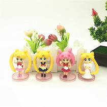 Beauty Girl Cake Decoration Swing Piece Water Ice Moon Month Wild Rabbit Child Girl Birthday Placement Beauty Less Female Warrior Swing Piece