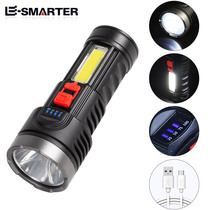 Strong light flashlight rechargeable lithium battery super bright long range Mini small portable household durable outdoor lighting LED
