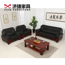 Office sofa simple modern simple fashion business meeting single three people office coffee table sofa combination
