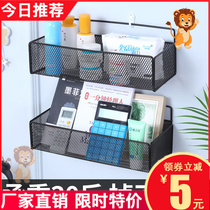 Wall shelf free of punch bedside hanging basket containing box toilet kitchen wall-mounted wall hanging wall Dormitory God