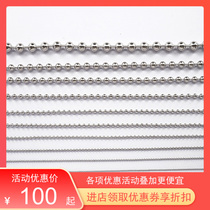 304 New Pearl Necklace CHAIN CURTAINS Pendant Silver Pendant Silver Ball Chain DIY Accessories Electrostatic Sparkler Brand New