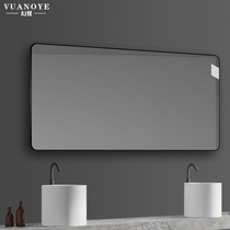 Aluminum alloy rounded vanity mirror wall-mounted bathroom mirror wash table mirror toilet mirror bathroom mirror bathroom mirror