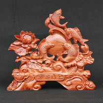 Walnut growing ornaments every year more than lucky fish decorations with woodcarving opening companies living room creative gifts