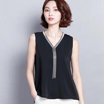 Flow Su Pinch Waist Snowspun Small Shirt 2022 New Sleeveless Shirt Summer Net Red Undershirt Women Ins superfire blouses