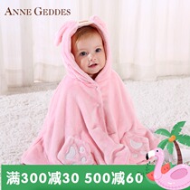 Female baby cloak Cape shawl coat Newborn spring and autumn and winter velvet warm flannel baby products clothes