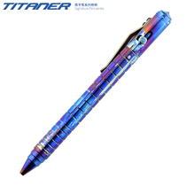 Beidou made titanium alloy tactical bolt pen Creative stationery Tungsten steel broken window metal pen EDC Mens gift