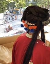 Plush hairpin Hair ball hairpin hairy Hanfu headdress Butterfly hairpin Super cute wild personality classical style