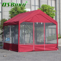 Qsbuku detachable leisure commercial shed barbecue tent anti-mosquito awning stall carport work canopy