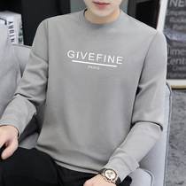 Tide brand men long sleeve T-shirt Spring and Autumn New loose trend Joker round neck letter thin pullover base shirt