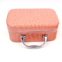  Needlework box Household storage box empty box Portable PU leather finishing box