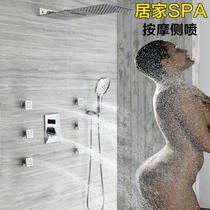 YJB Multifunction Shower Shower Concealed swimming pool Swimming Pool Falls Into Wall Style Large Top Spray Massage Waist Spray Spray