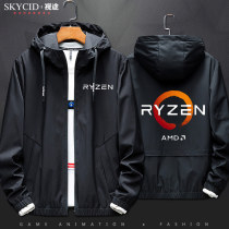 Summer AMD RYZEN Rai dragon LOGO print men and women casual jacket sweater coat clothes trendy