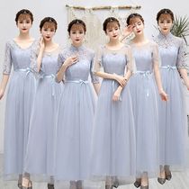 Little fairy bridesmaid dress female super fairy temperament long sister group small dress girlfriends dress large size choir performance uniform