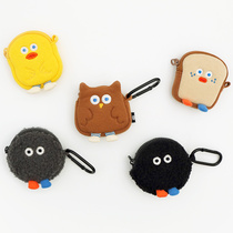 Korean romane toast pack airpods protective sleeve wireless Bluetooth headphone case containing bag zero money bag cute