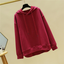 2020 new large size autumn winter clothes plus velvet thick clothes female Korean loose fat sister ins thin coat tide