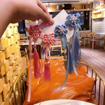 Girl retro handmade headwear girl Hanfu tassel Princess hairpin baby hair accessories Lady temperament costume hairclip