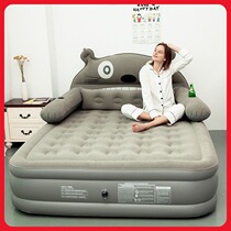 Double folding inflatable bed Inflatable single thickened portable outdoor household air cushion cartoon air cushion bed Chinchilla mattress