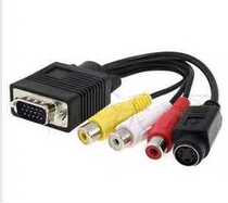 Samsung VGA to S terminal cable with AV lotus head VGA to S-VIDEO terminal cable Computer video conversion cable