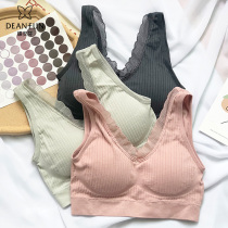 Butterfly Anfen Seamless Knit Bra New Bra Autumn Winter V Type Full Cup Lace Lace Up Womens Underwear