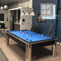 Pool Table Standard Home Indoor Carving Floral Nine Ball Meeting Commercial Black Eight Dining Table Table Table 2 in 1