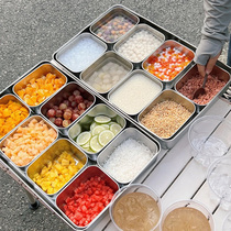 Make Fruit Ice Powder Mold Special Dishes Commercial Cool Powder Tiramisu Pendulum Stall Tools Ingredients Box Suit Box