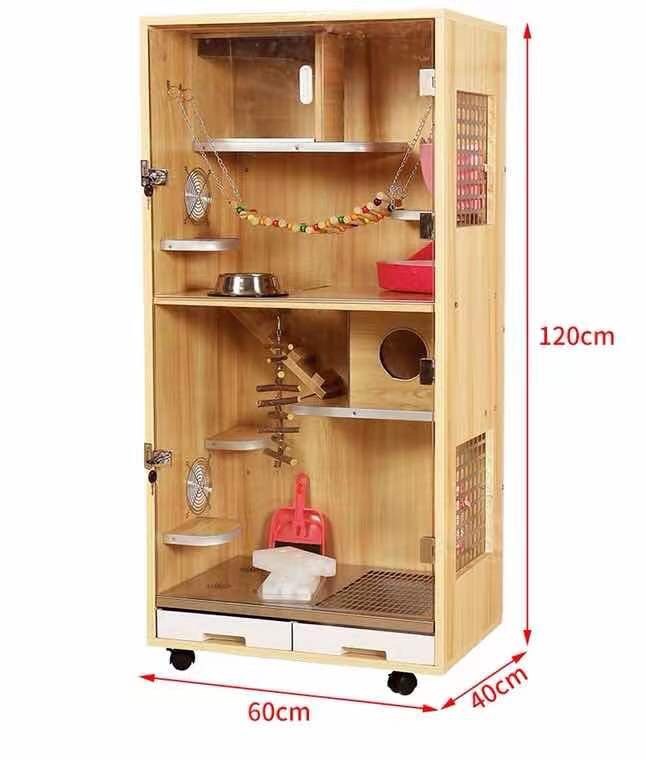 Dragon Cage Villa cage cage cage with large ice dense cooling luxury house dedicated custom household honey bag