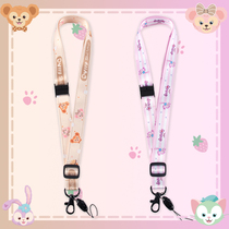 Mobile phone lanyard card holder badge key rope adjustable length cute cartoon hanging rope hot sale