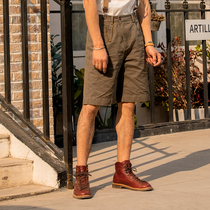 SOARIN Retro American Tooling 50% Pants Male Ammy Kickers Pure Cotton Simplicity Approx. 100 Hitch Casual Straight Drum Shorts