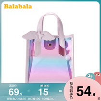 Balabala girls satchel child foreign air bags bag childrens baby jelly backpacks 2022 Summer new wave