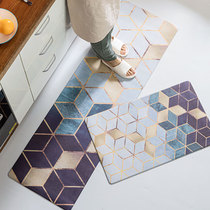 (Kitchen mat) Nordic ins Net red kitchen carpet household mat waterproof and oil-proof strip non-slip mat