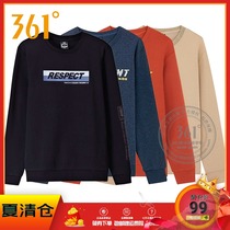 361 degree mens clothing 2020 spring and autumn new round neck pullover sweater fashion trend sportswear casual mens top