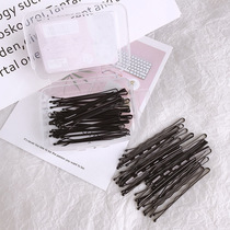  Simple black hairpin Korean bangs edge clip one-word clip hairpin headdress bb clip broken hairpin side small clip