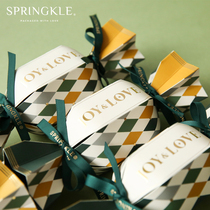 Wedding European style candy box Gift box Creative Romantic packaging carton Gift box Personalized high-grade candy empty box