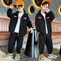 Childrens clothing boys autumn suit 2021 new spring and autumn Korean tide handsome children foreign boy autumn