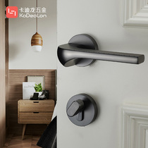 Cardillon split lock Indoor wooden door universal handle Bedroom household Zinc alloy silent magnetic door lock