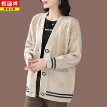 100% card card lady sweater pistol early autumn clothing new cashmere knitted jacket in 2022